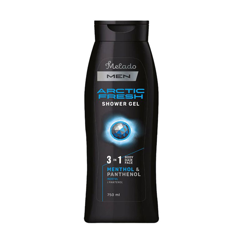 Чоловічий гель для душу 3 в 1 Melado Arctic Fresh Shower Gel Menthol &amp; Panthenol з ментолом та пантенолом, 750 мл